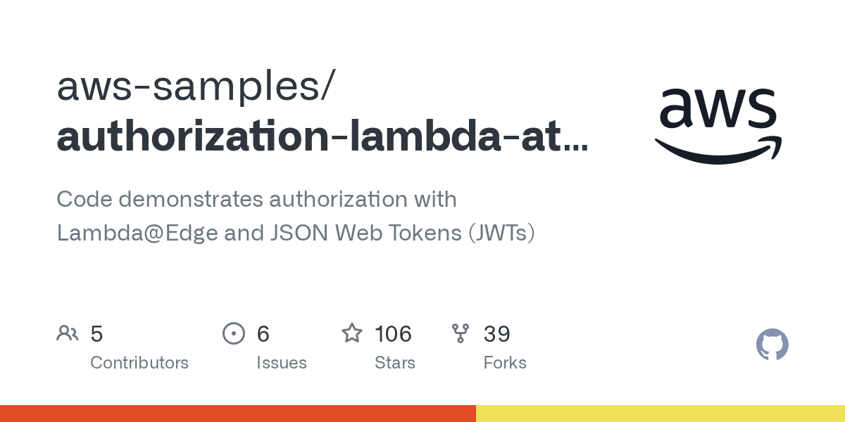 authorizationlambdaatedge/edgeauth.template at master · awssamples