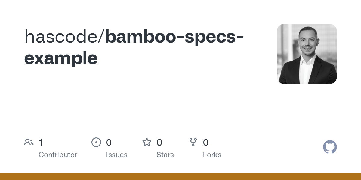 GitHub hascode/bamboospecsexample