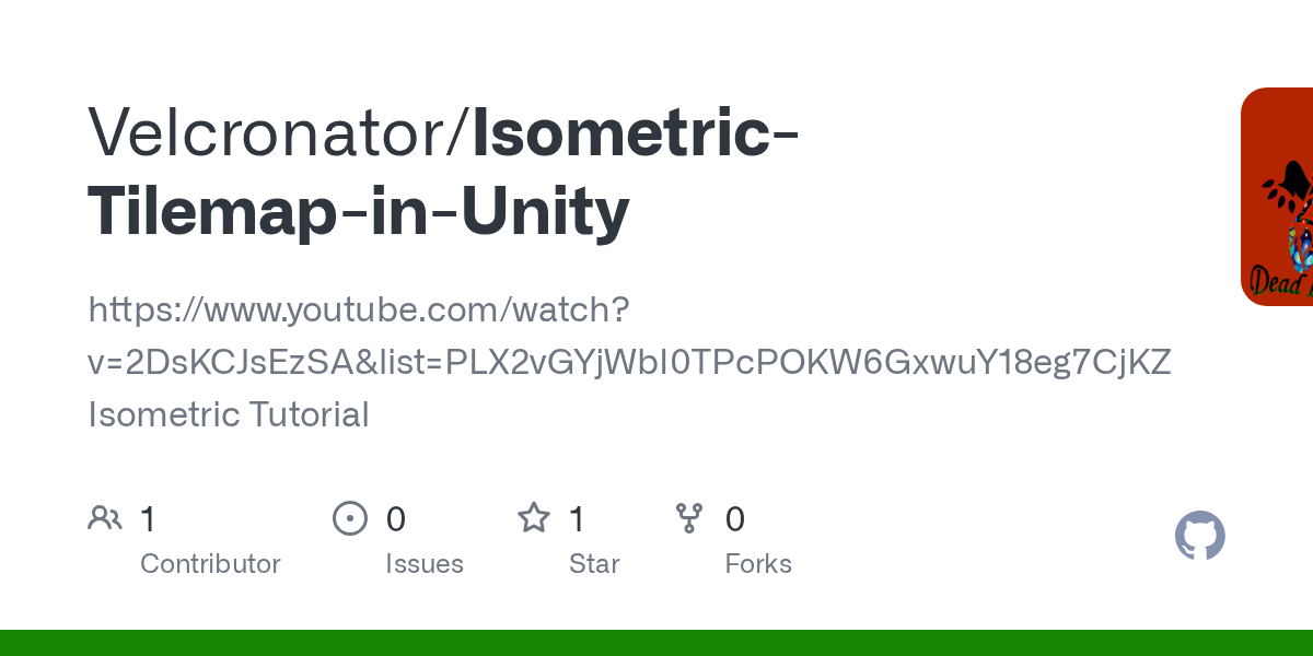 GitHub Velcronator/IsometricTilemapinUnity https