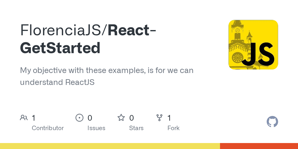GitHub FlorenciaJS/ReactGetStarted My objective with these examples