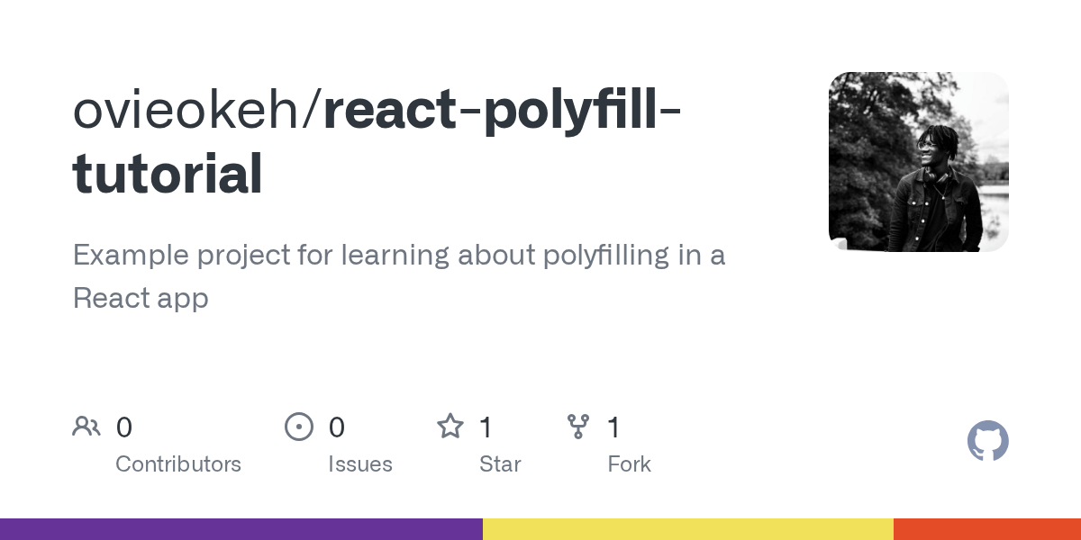 GitHub ovieokeh/reactpolyfilltutorial Example project for learning