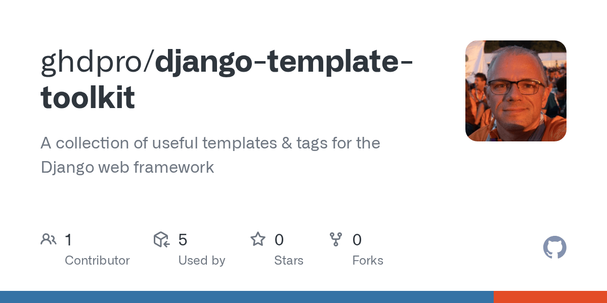 GitHub ghdpro/djangotemplatetoolkit A collection of useful templates & tags for the Django
