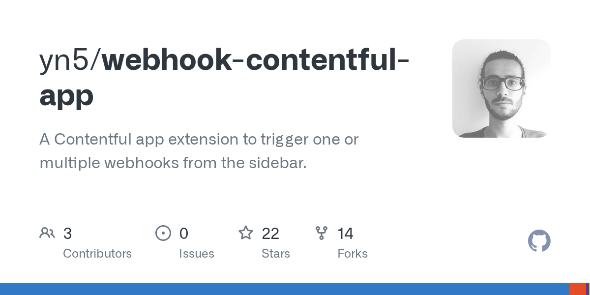GitHub yn5/webhookcontentfulapp A Contentful app extension to