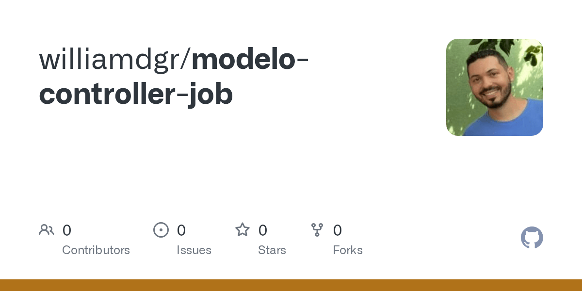 GitHub williamdgr/modelocontrollerjob