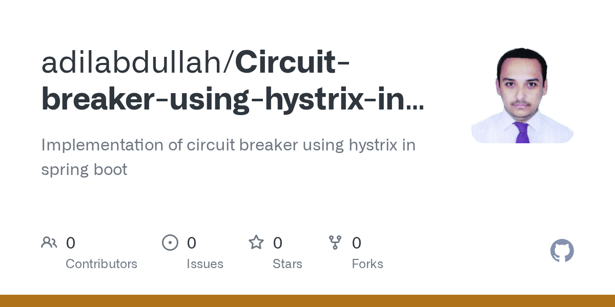 GitHub adilabdullah/Circuitbreakerusinghystrixinspringboot Implementation of circuit