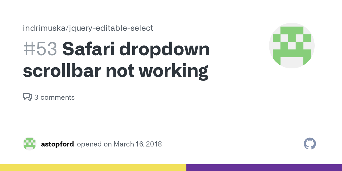 Safari dropdown scrollbar not working · Issue 53 · indrimuska/jquery
