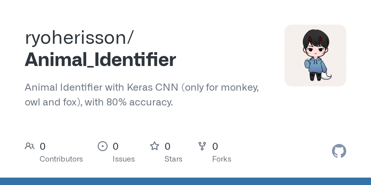 GitHub ryoherisson/Animal_Identifier Animal Identifier with Keras