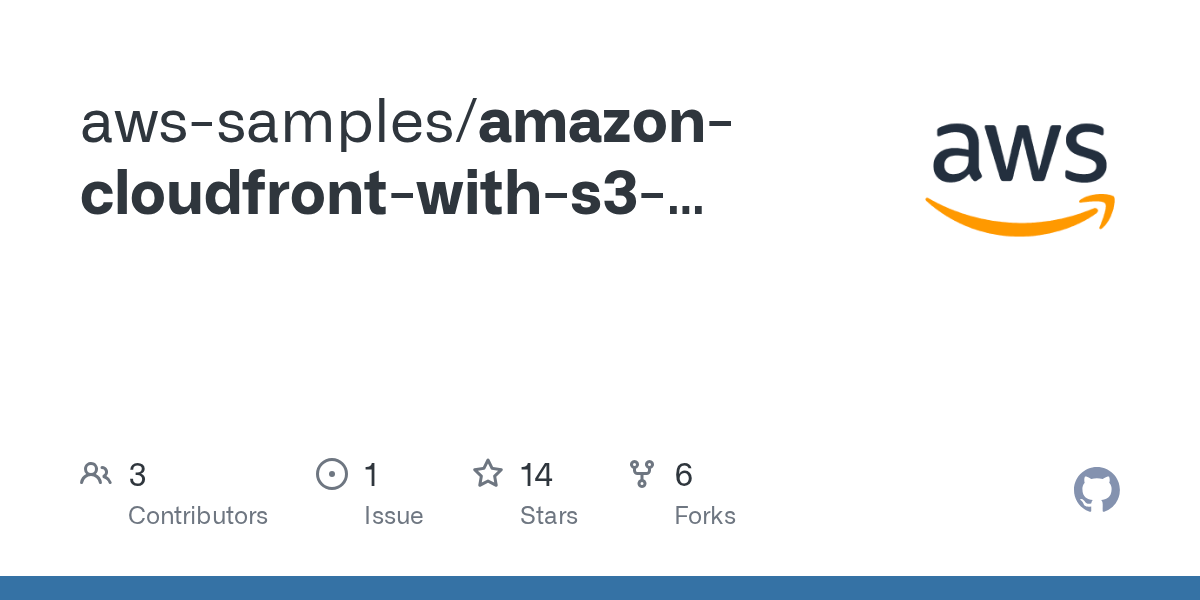 GitHub awssamples/amazoncloudfrontwiths3multiregionaccesspoints