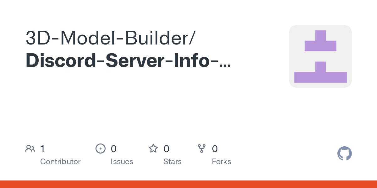 GitHub 3DModelBuilder/DiscordServerInfoFinder