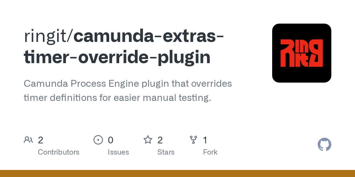GitHub ringit/camundaextrastimeroverrideplugin Camunda Process