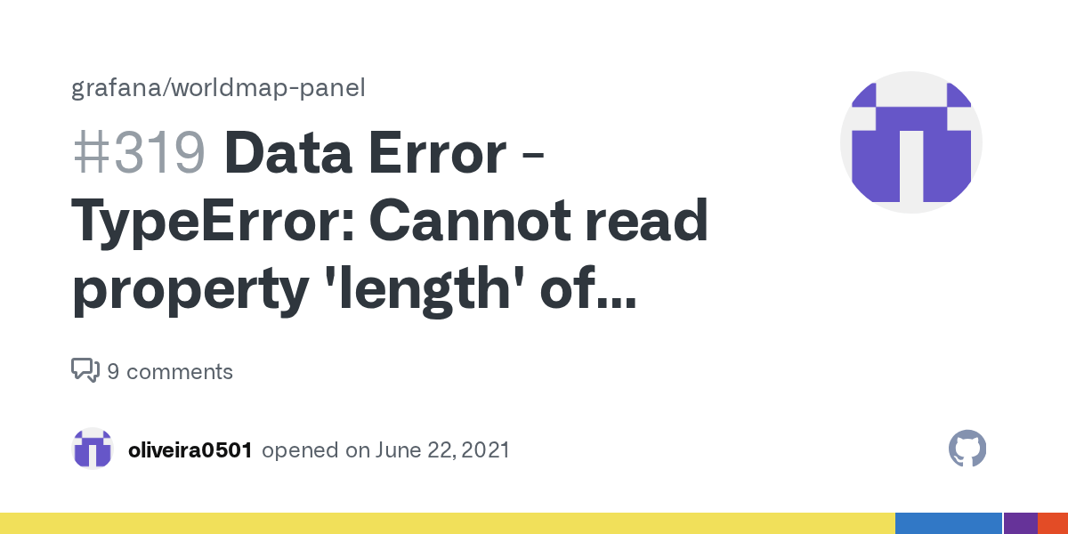 Data Error TypeError Cannot read property 'length' of undefined