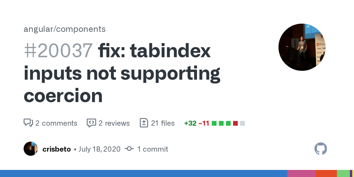fix tabindex inputs not supporting coercion by crisbeto · Pull Request