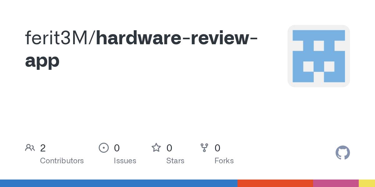 GitHub ferit3M/hardwarereviewapp