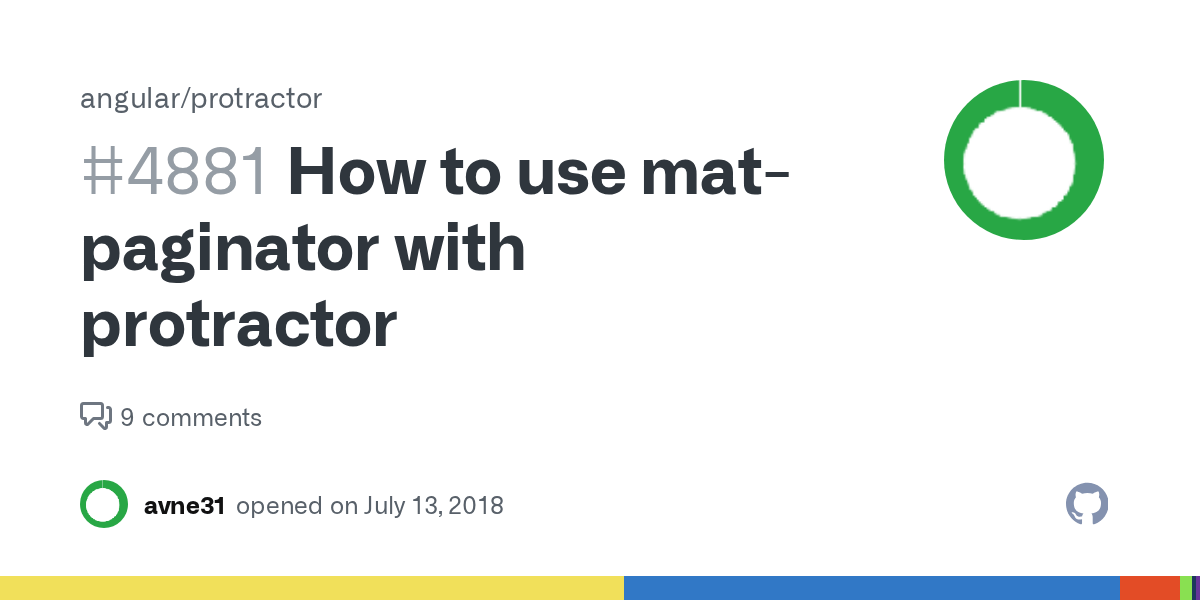 How to use matpaginator with protractor · Issue 4881 · angular
