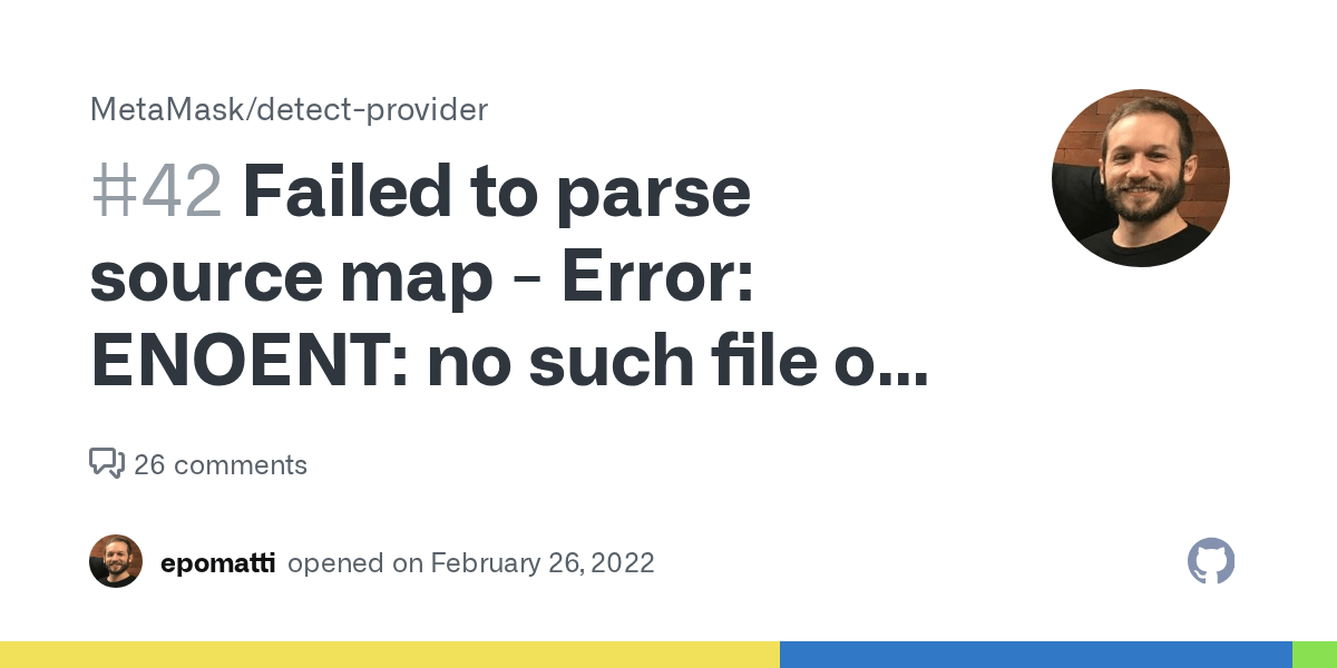 Failed to parse source map Error ENOENT no such file or directory