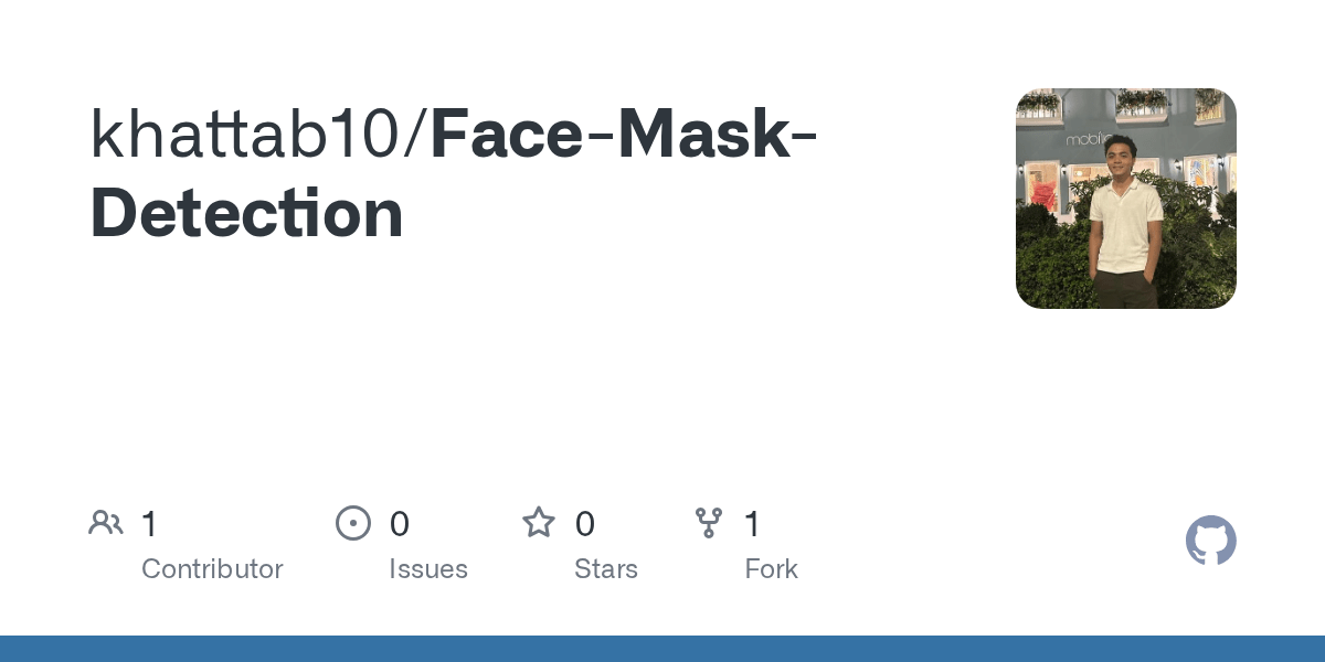 GitHub khattab10/FaceMaskDetection