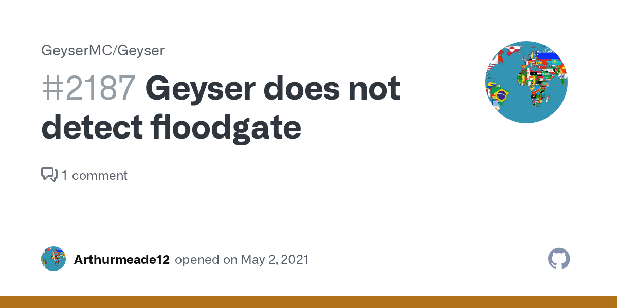 Geyser does not detect floodgate · Issue 2187 · GeyserMC/Geyser · GitHub