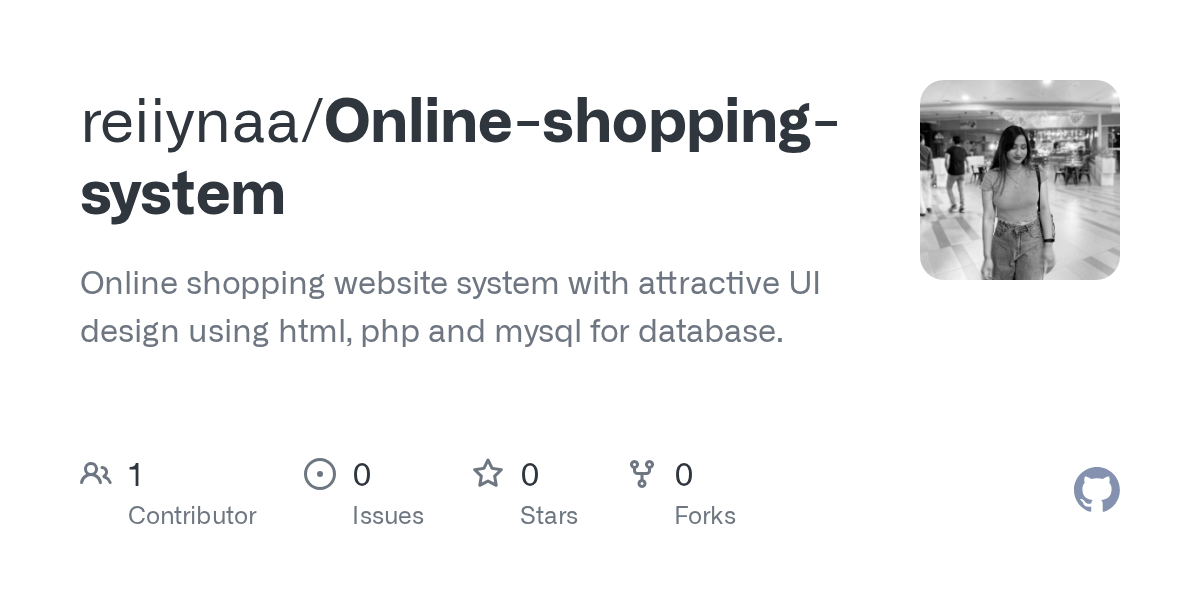 GitHub Online shopping website