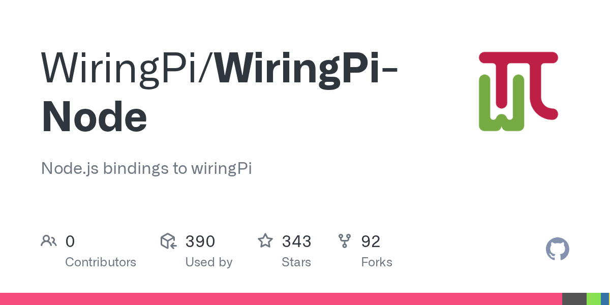 GitHub WiringPi/WiringPiNode Node.js bindings to wiringPi