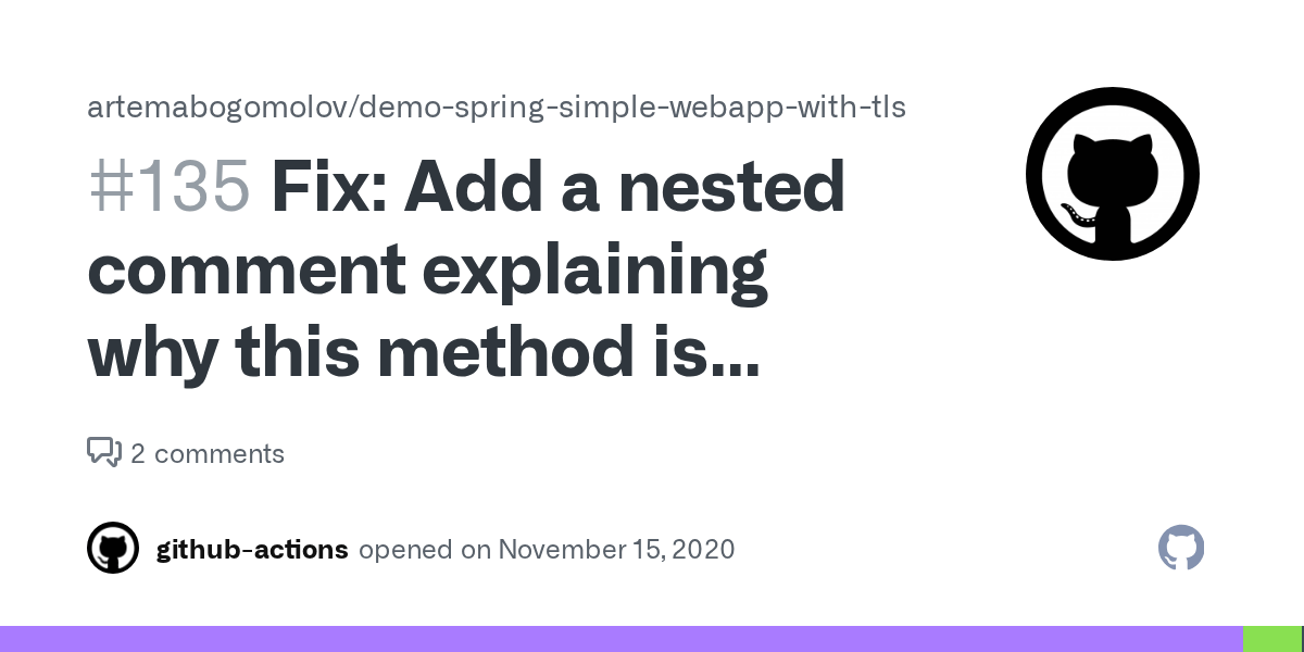 Fix Add a nested comment explaining why this method is empty, throw an