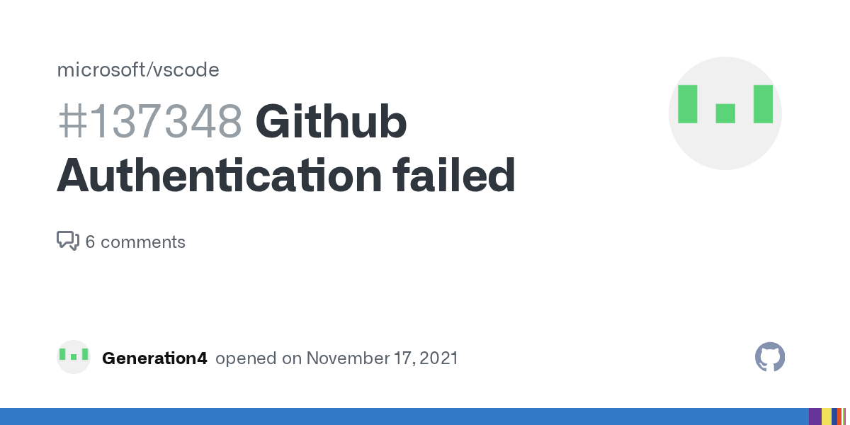 Github Authentication failed · Issue 137348 · microsoft/vscode · GitHub