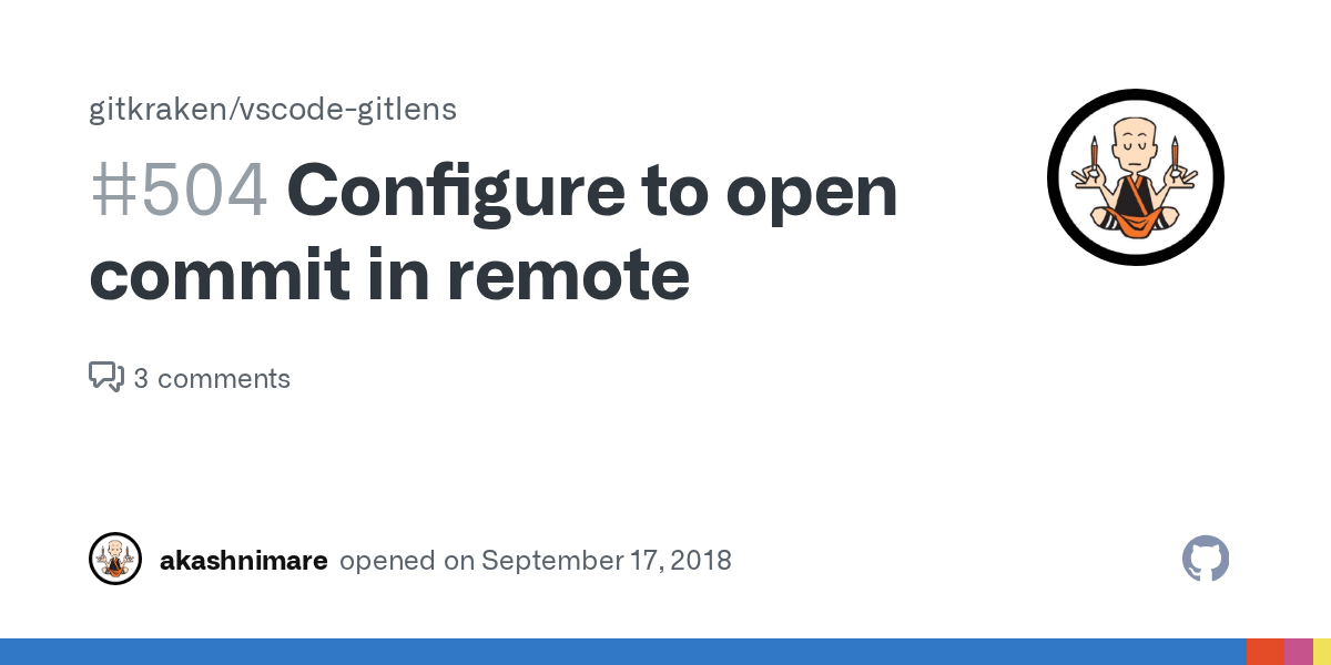 Configure to open commit in remote · Issue 504 · gitkraken/vscode
