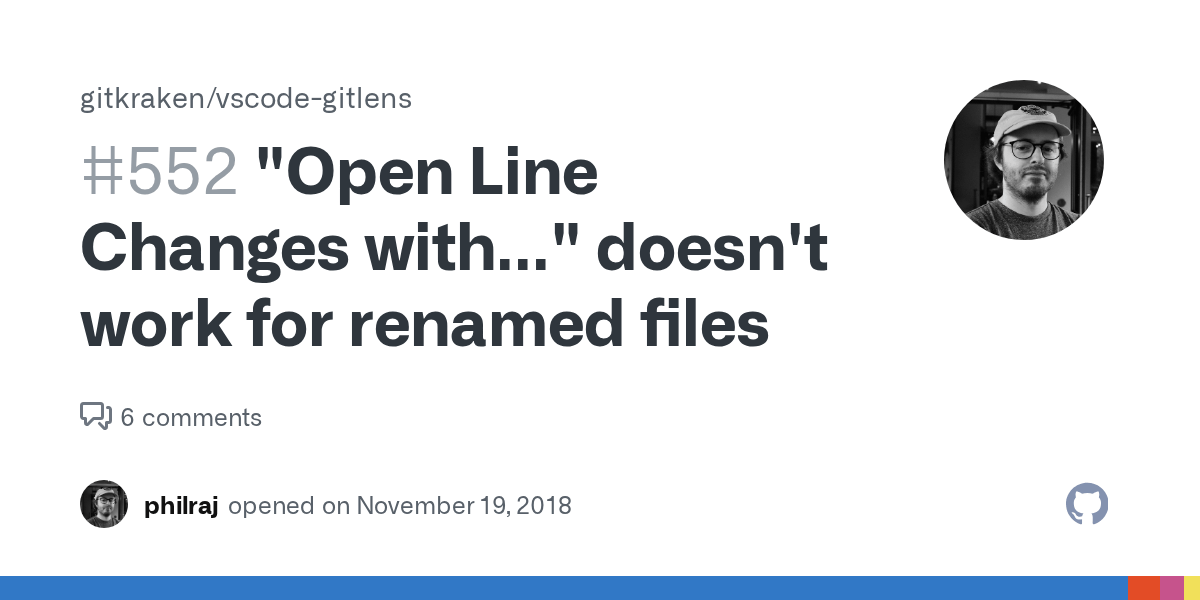 "Open Line Changes with..." doesn't work for renamed files · Issue 552
