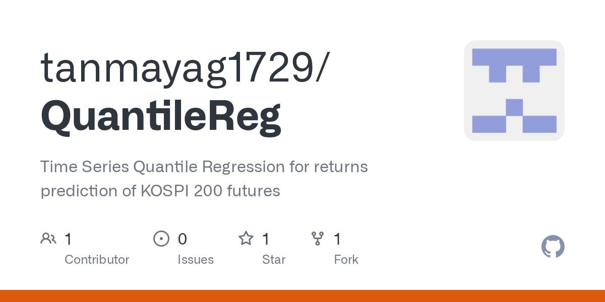 GitHub tanmayag1729/QuantileReg Time Series Quantile Regression for