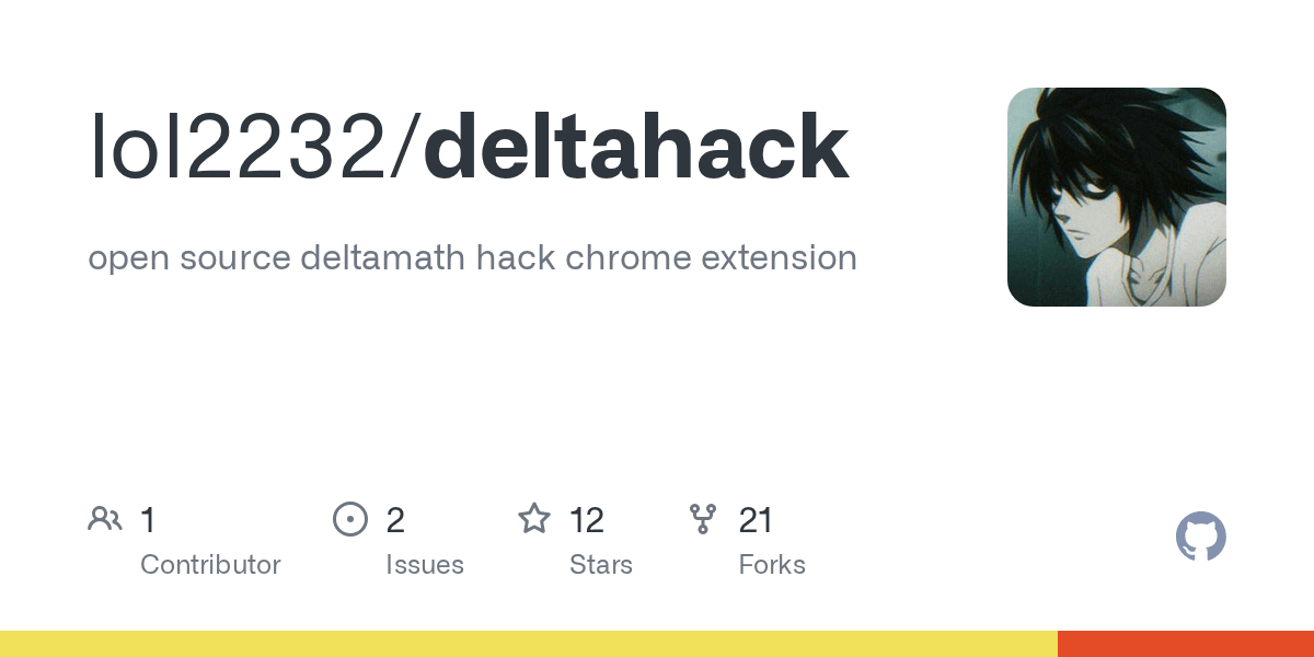 GitHub lol2232/deltahack open source deltamath hack chrome extension(01)