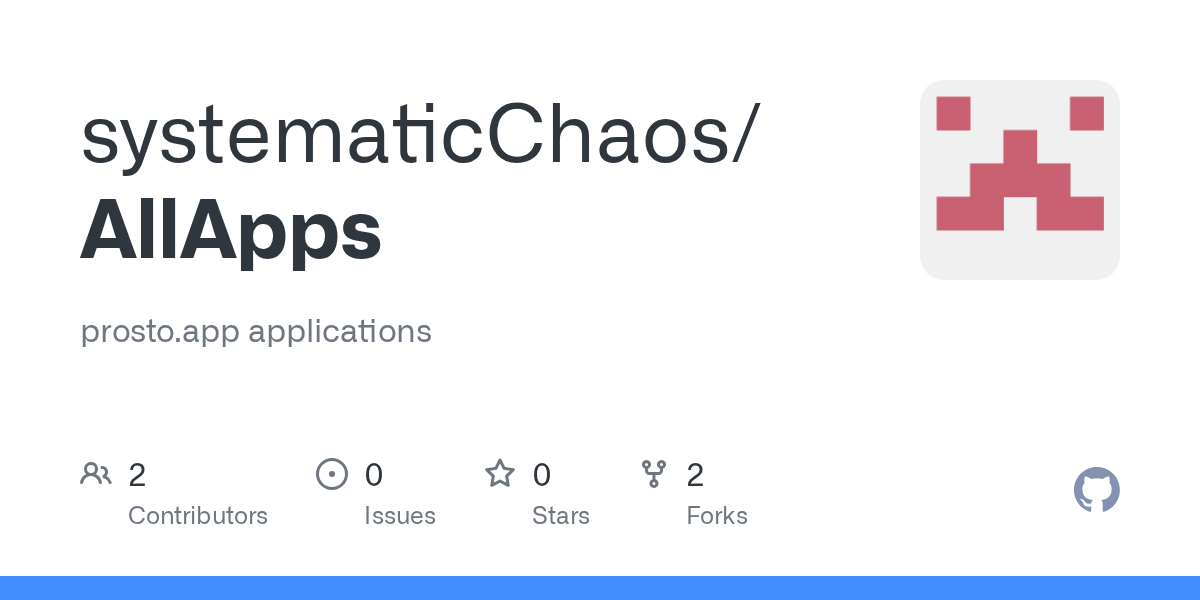GitHub systematicChaos/AllApps prosto.app applications