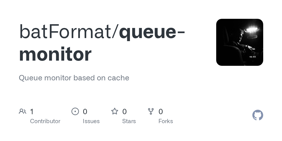 GitHub batFormat/queuemonitor Queue monitor based on cache