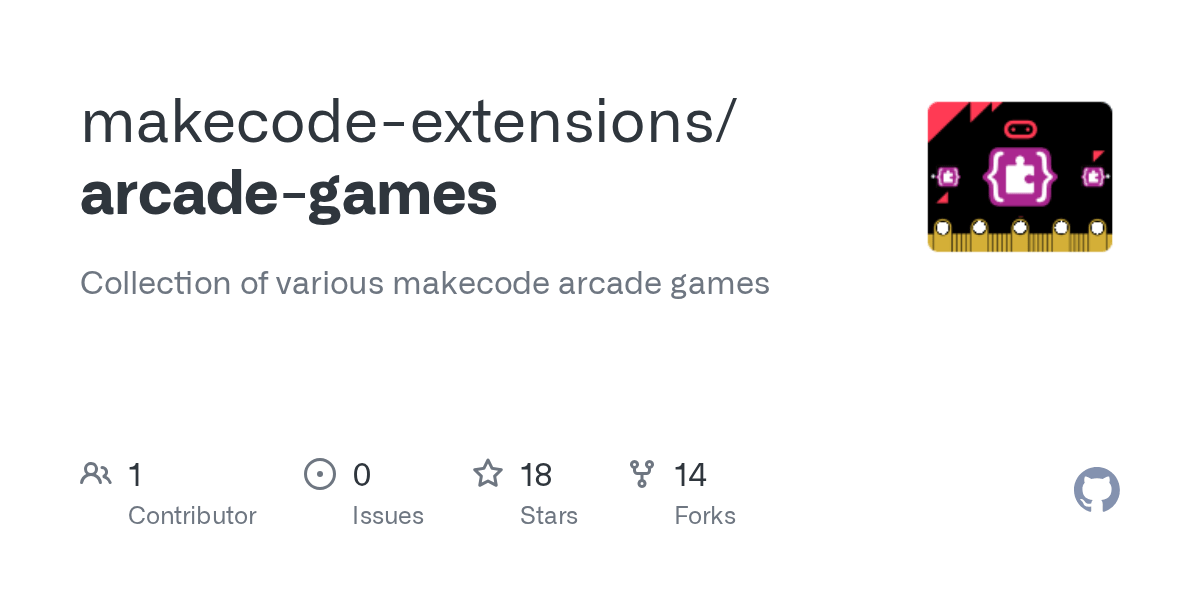 GitHub makecodeextensions/arcadegames Collection of various