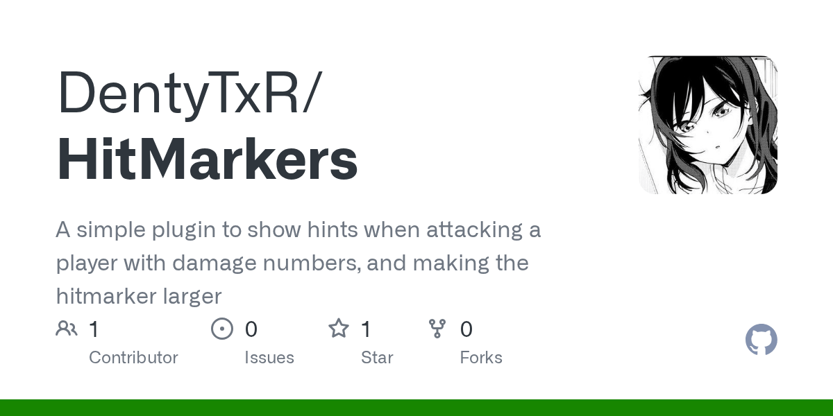 GitHub DentyTxR/HitMarkers A simple plugin to show hints when