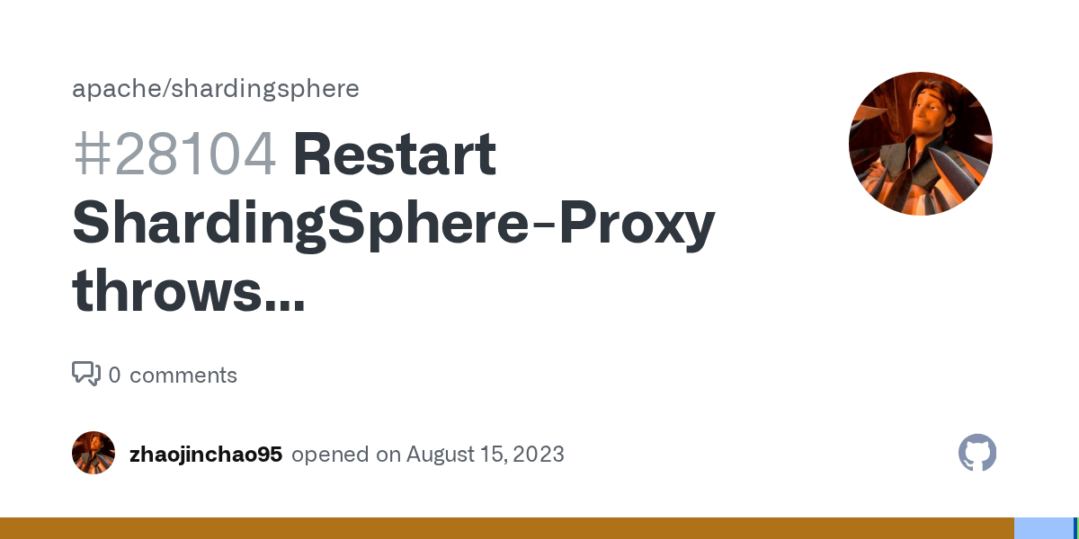 Restart ShardingSphereProxy throws IllegalStateException when use H2