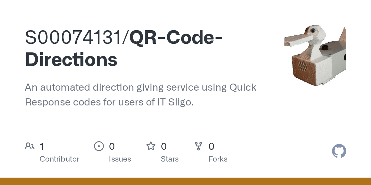 GitHub s00074131/QRCodeDirections An automated direction giving