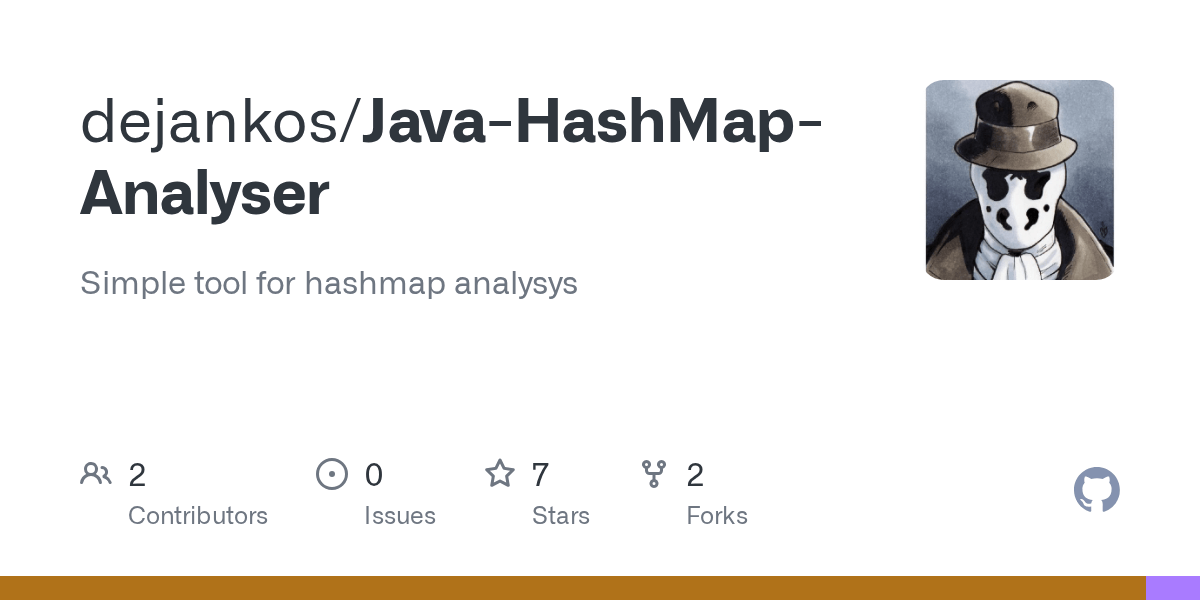GitHub dejankos/JavaHashMapAnalyser Simple tool for hashmap analysys