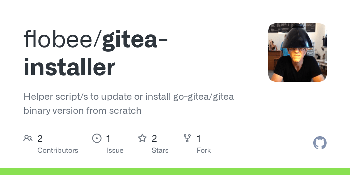 GitHub flobee/giteainstaller Helper script/s to update or install