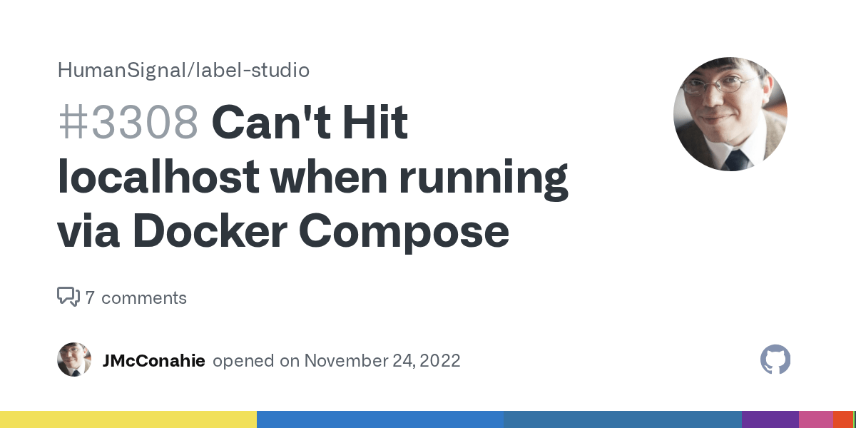 Can't Hit localhost when running via Docker Compose · Issue 3308