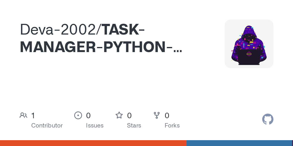 GitHub Deva2002/TASKMANAGERPYTHONFLASKSQLALCHEMYHTMLCSS