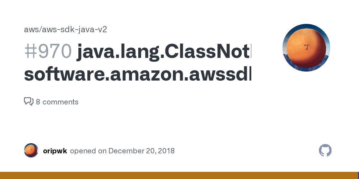 java.lang.ClassNotFoundException software.amazon.awssdk.core.runtime
