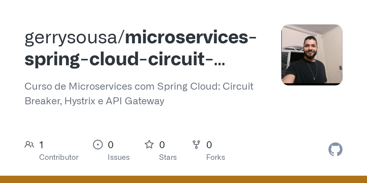GitHub gerrysousa/microservicesspringcloudcircuitbreakerapi