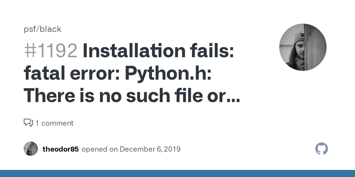 Installation fails fatal error Python.h There is no such file or directory include "Python.h