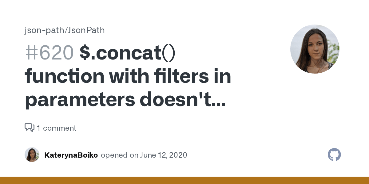 .concat() function with filters in parameters doesn't work · Issue