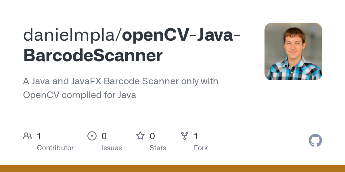GitHub danielmpla/openCVJavaBarcodeScanner A Java and JavaFX