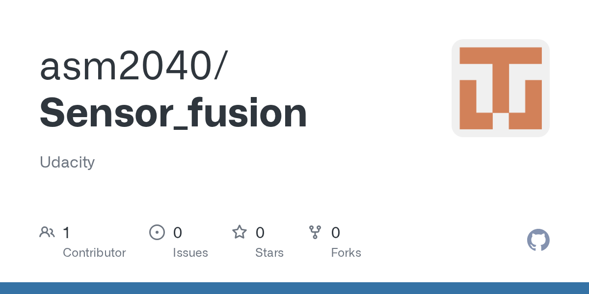 GitHub asm2040/Sensor_fusion Udacity