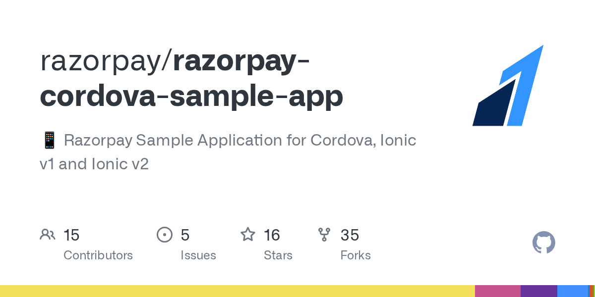 GitHub razorpay/razorpaycordovasampleapp Razorpay Sample
