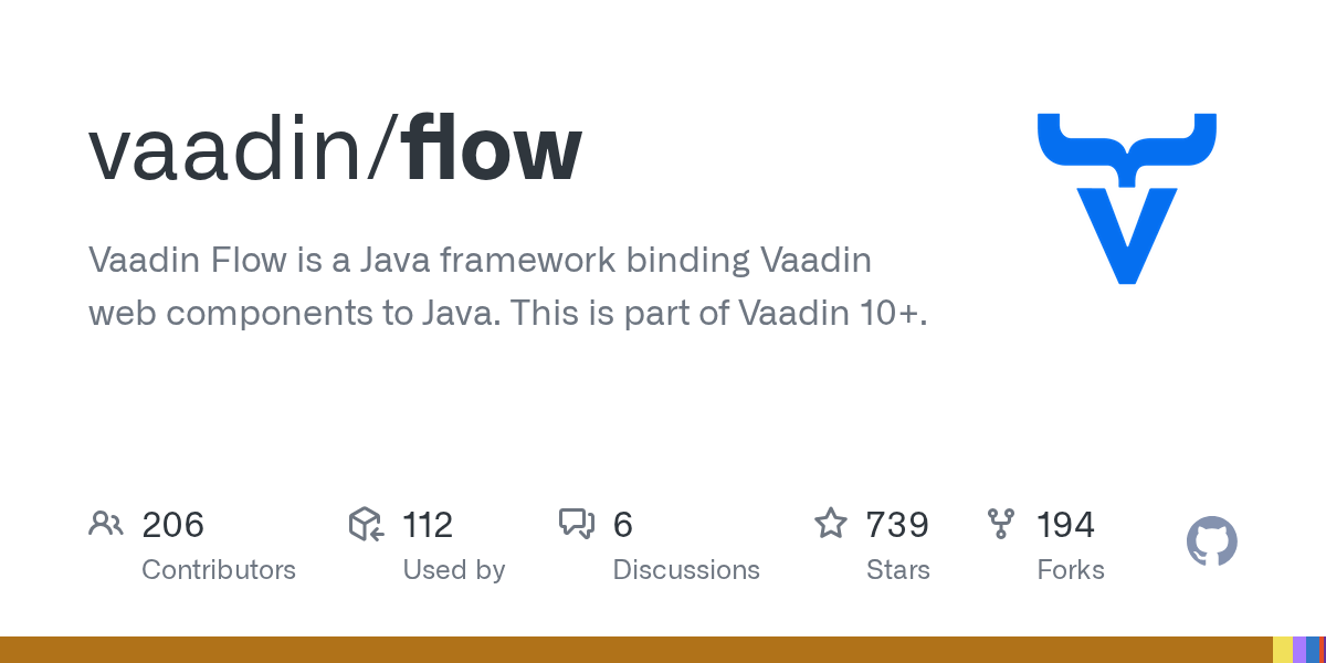 GitHub - vaadin/flow: Vaadin Flow is a Java framework binding Vaadin