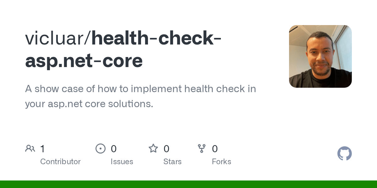 GitHub A show case of how to implement health check in your