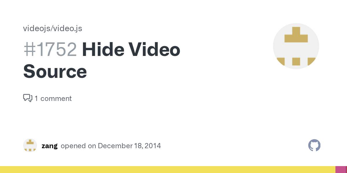 Hide Video Source · Issue 1752 · videojs/video.js · GitHub