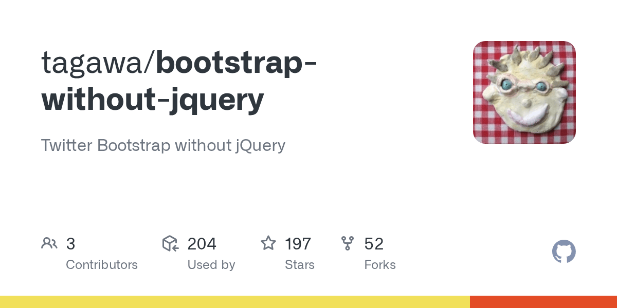 GitHub tagawa/bootstrapwithoutjquery Twitter Bootstrap without jQuery